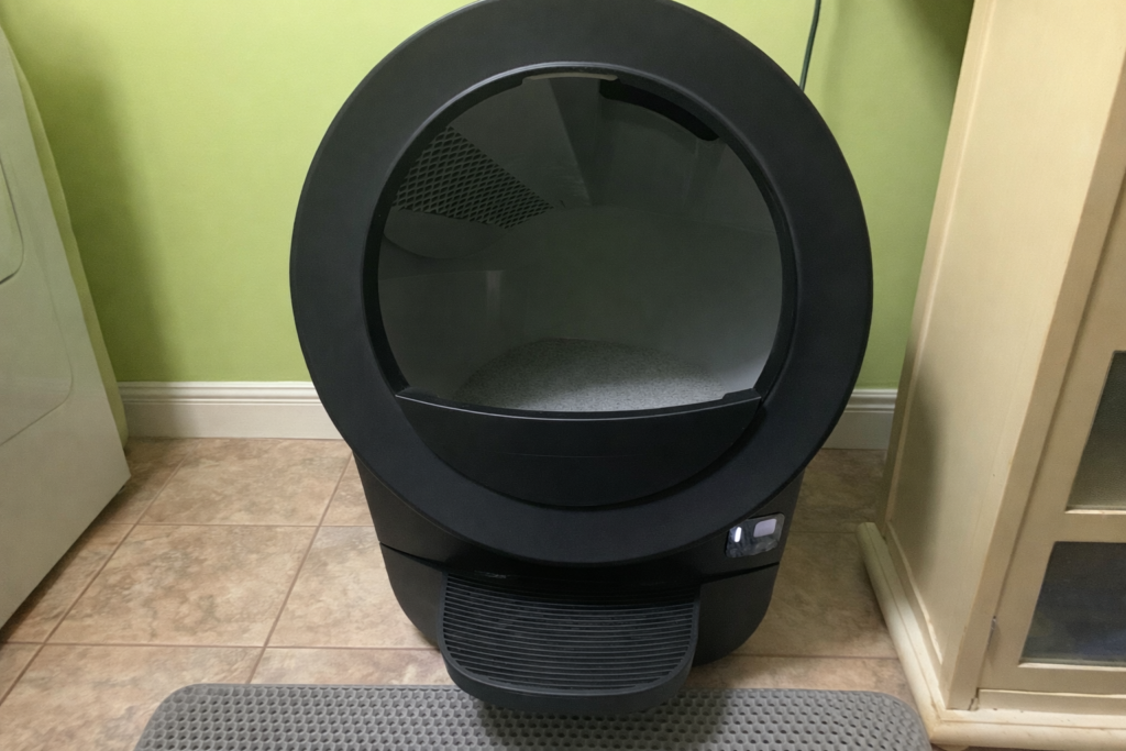 Litter-Robot Evo in laundry room