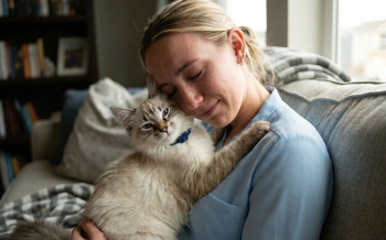 A cat that's an emotional support cat